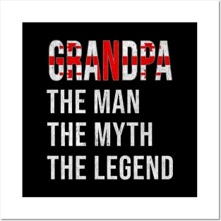 Grand Father Georgian Grandpa The Man The Myth The Legend - Gift for Georgian Dad With Roots From  Georgia Posters and Art